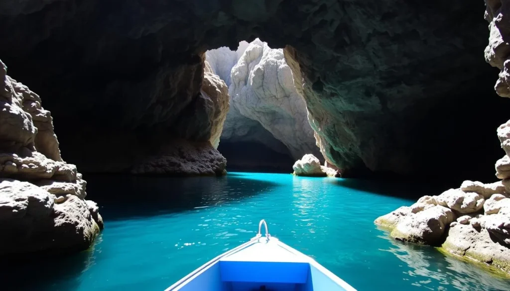 Image of a boat tour in Melissani Cave, Kefalonia Image of a boat tour in Melissani Cave, Kefalonia