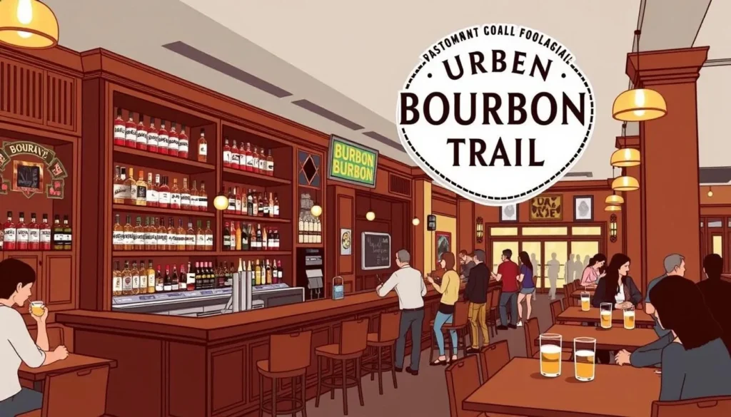 Image of a bourbon bar on the Urban Bourbon Trail