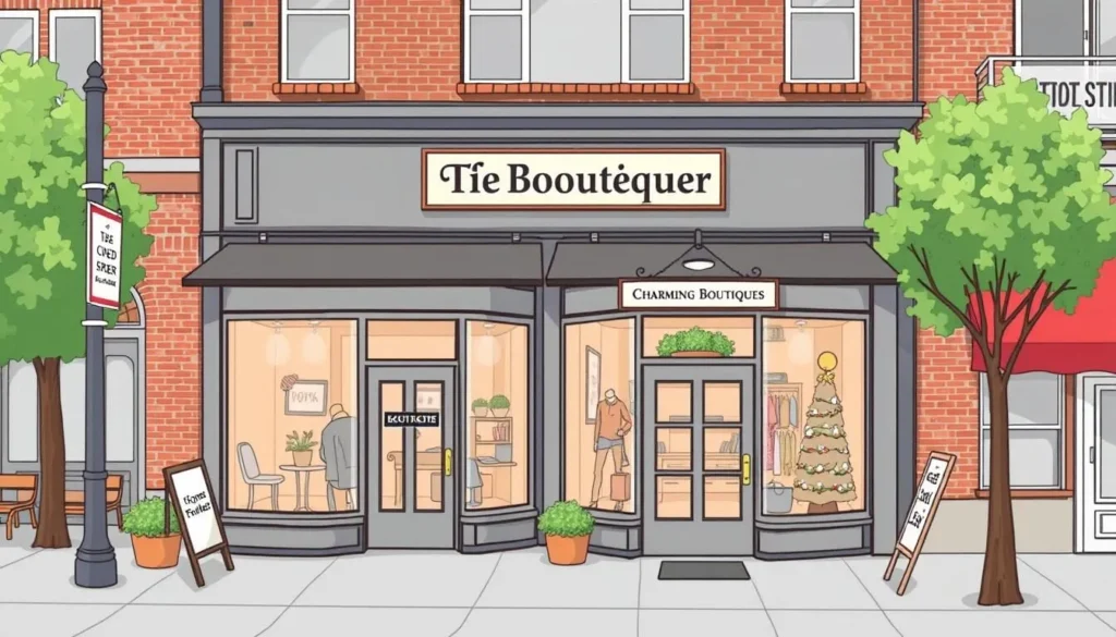Image of a boutique in downtown Poughkeepsie