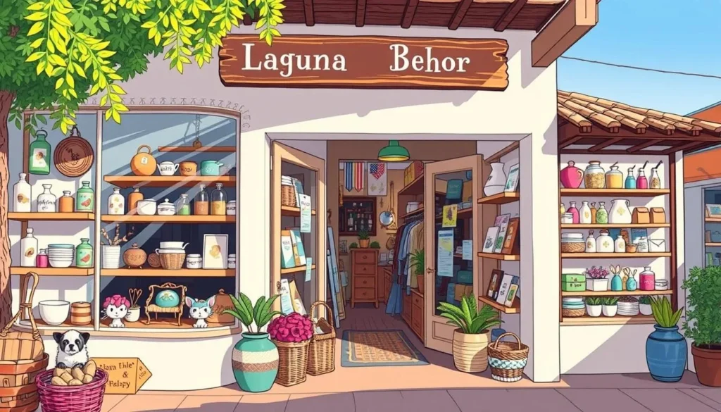 Image of a boutique shop in Laguna Beach with unique, locally-made goods