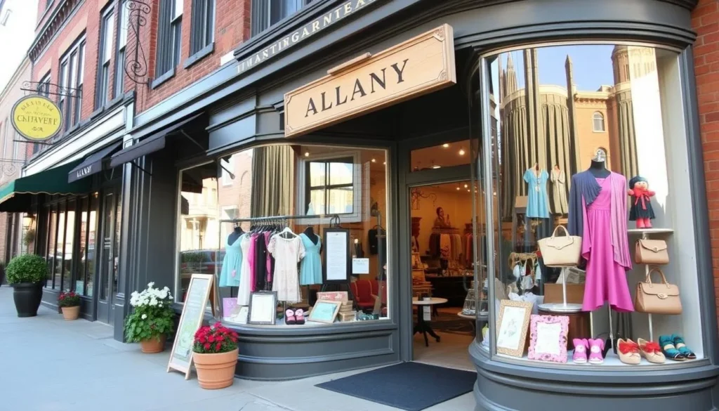 Image of a boutique shop in downtown Albany