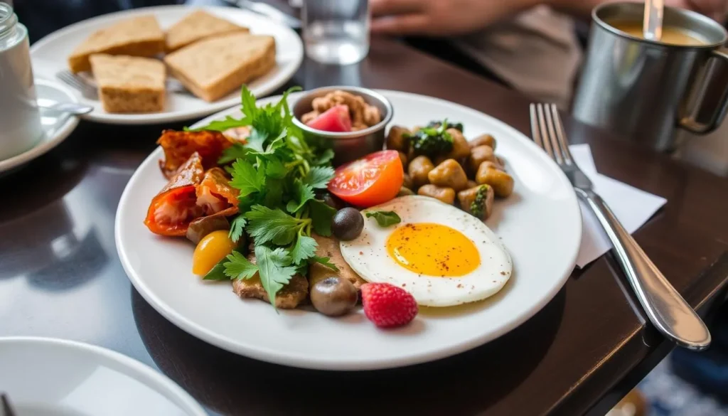 Image of a breakfast plate at a York cafe