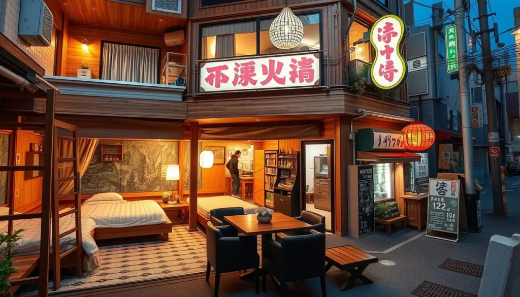 Image of a budget hostel in Ikebukuro