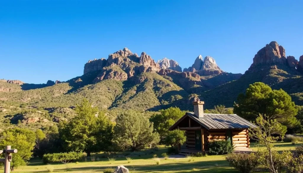 Image of a cabin in Davis Mountains State Park