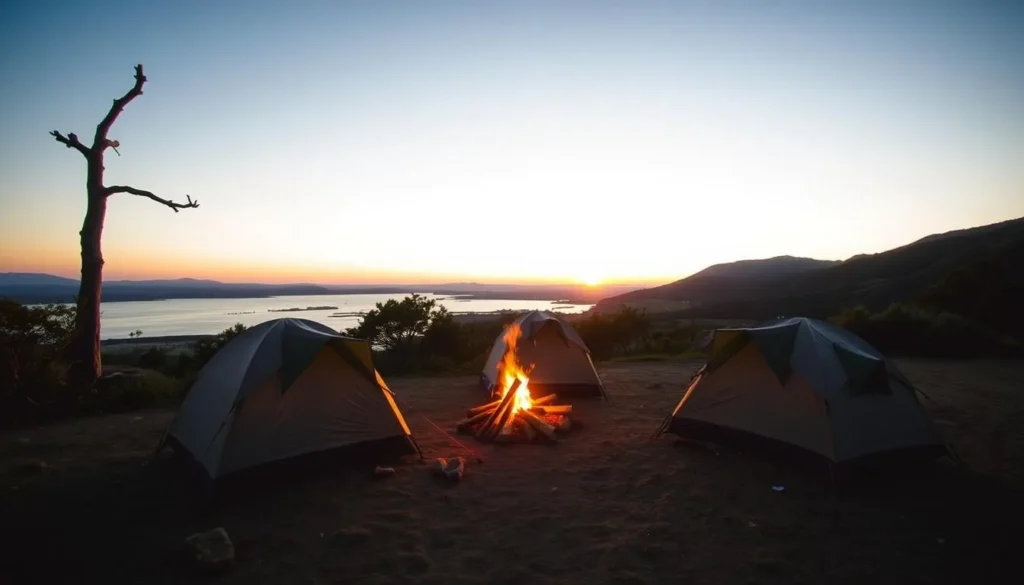 Image of a campsite at Morro Bay State Park