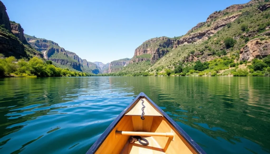 Image of a canoe on the Green River