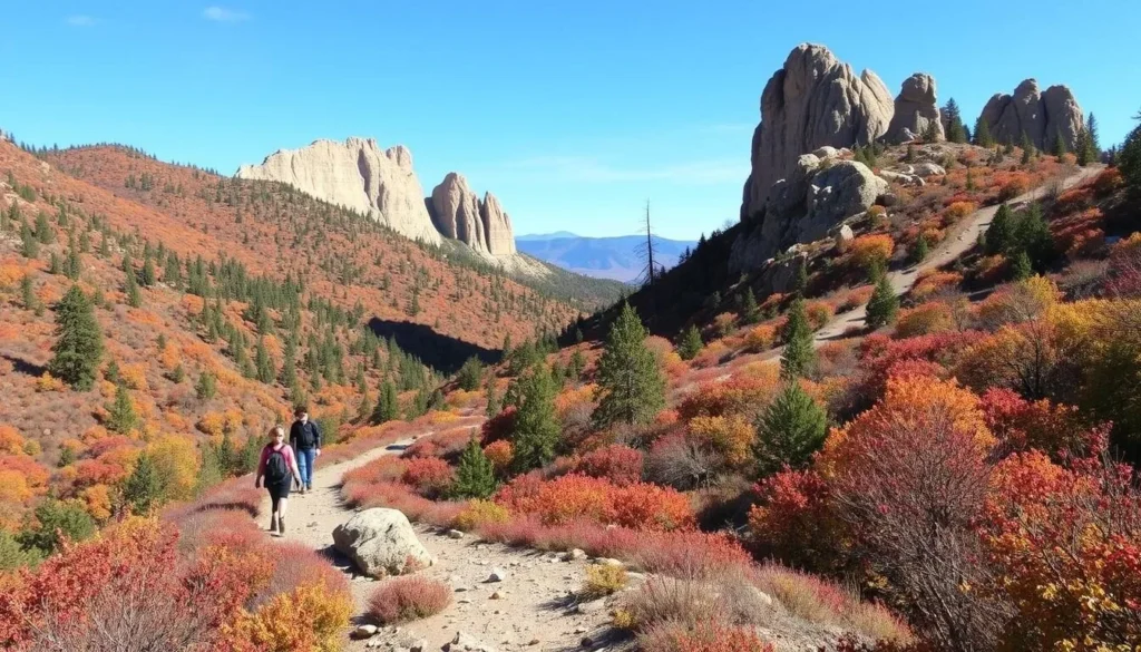 Image of a challenging hike at Treman State Park