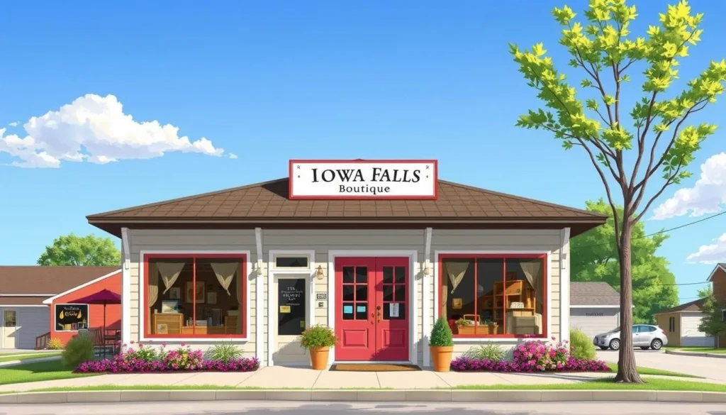 Image of a charming boutique in Iowa Falls