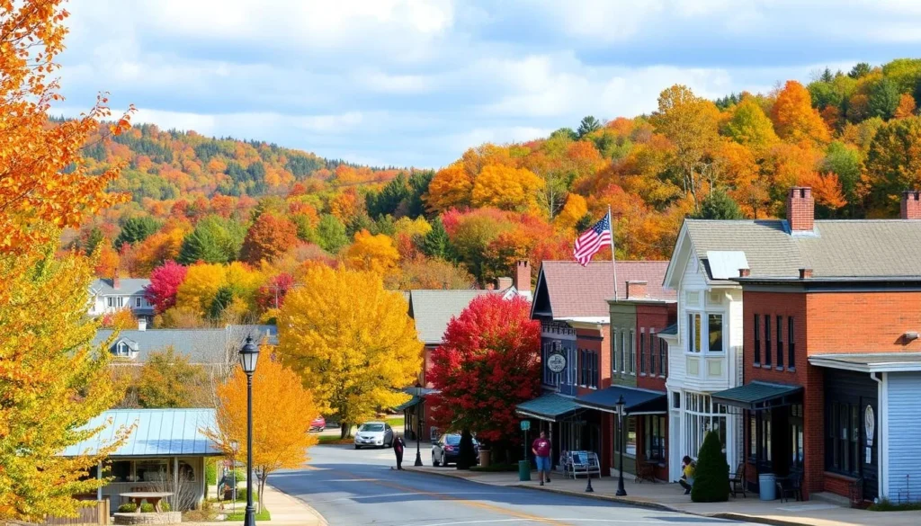 Image of a charming town near the Blue Ridge Parkway