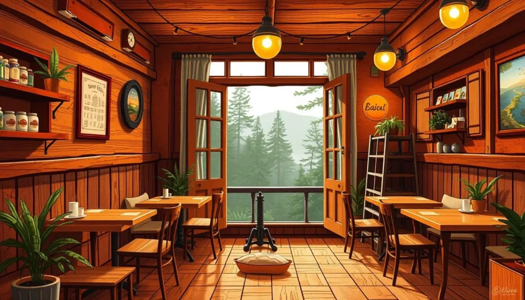 Image of a cozy café in Baguio