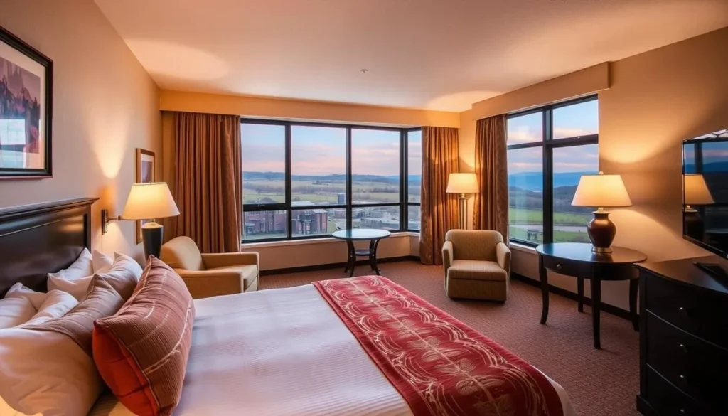 Image of a cozy hotel room in Williamstown, Kentucky