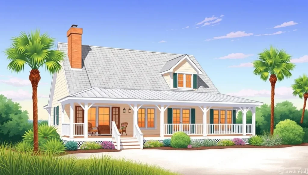Image of a cozy rental home on Bald Head Island
