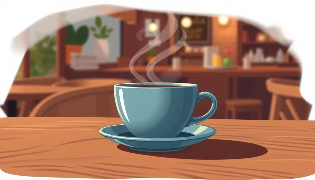 Image of a cup of coffee at Madge Café