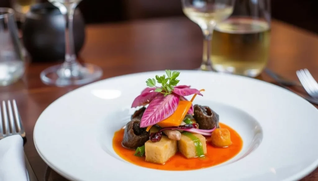 Image of a dish served at Meskla or Proa restaurant