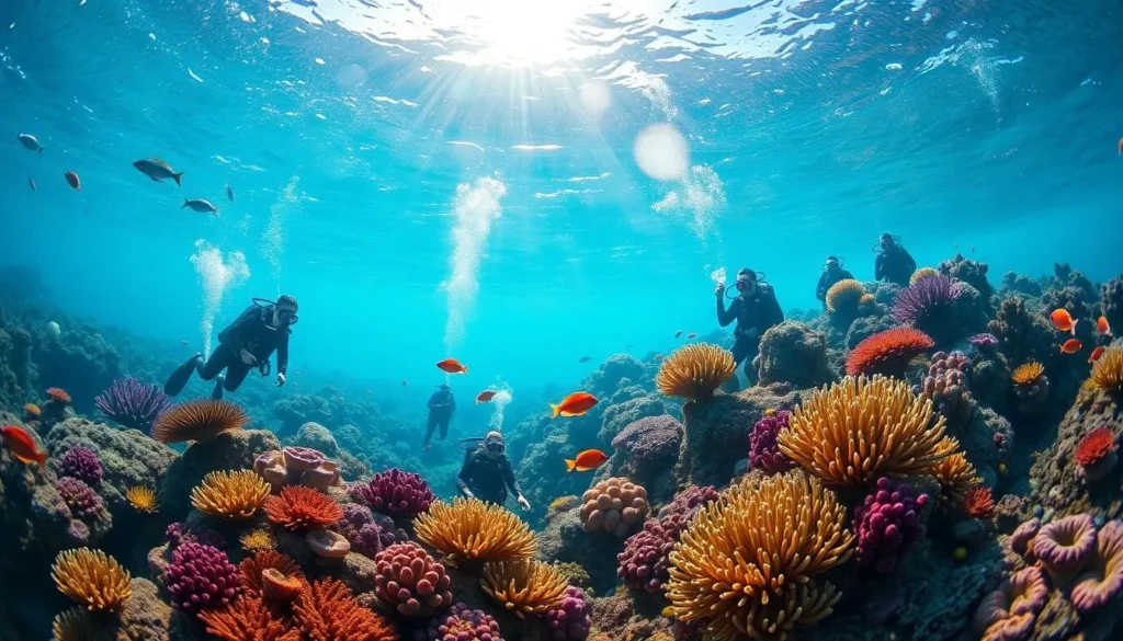 Image of a diving excursion in the waters near Key West