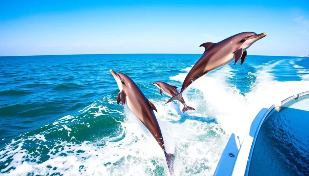 Image of a dolphin cruise in Myrtle Beach