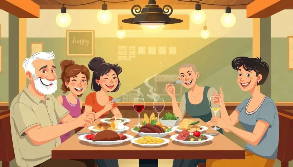 Image of a family dining at a restaurant in Poplar Bluff