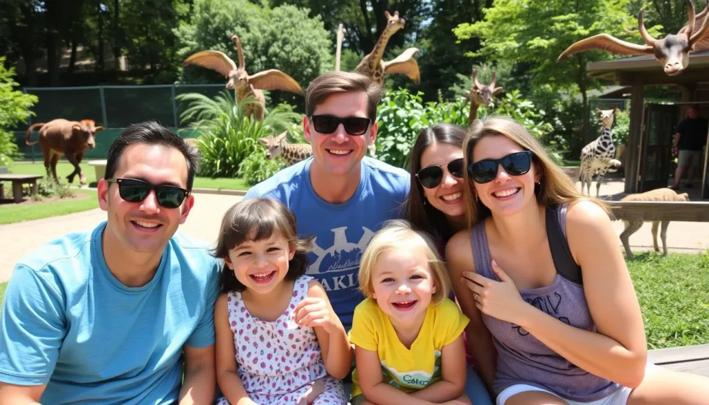 Image of a family enjoying a day at Lincoln Park Zoo