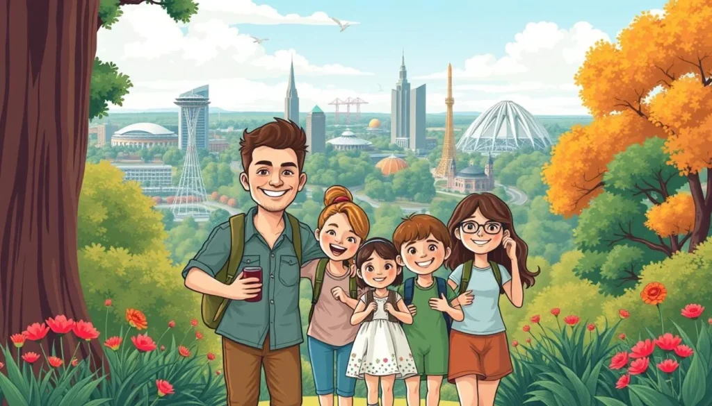 Image of a family enjoying a day out in Canberra