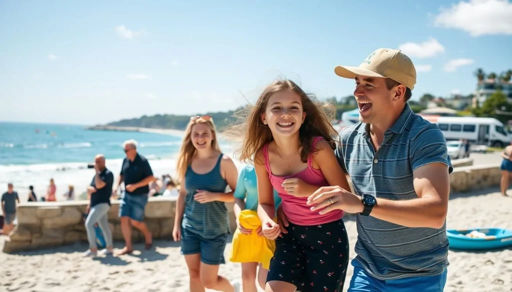 Image of a family enjoying activities in Torquay Image of a family enjoying activities in Torquay
