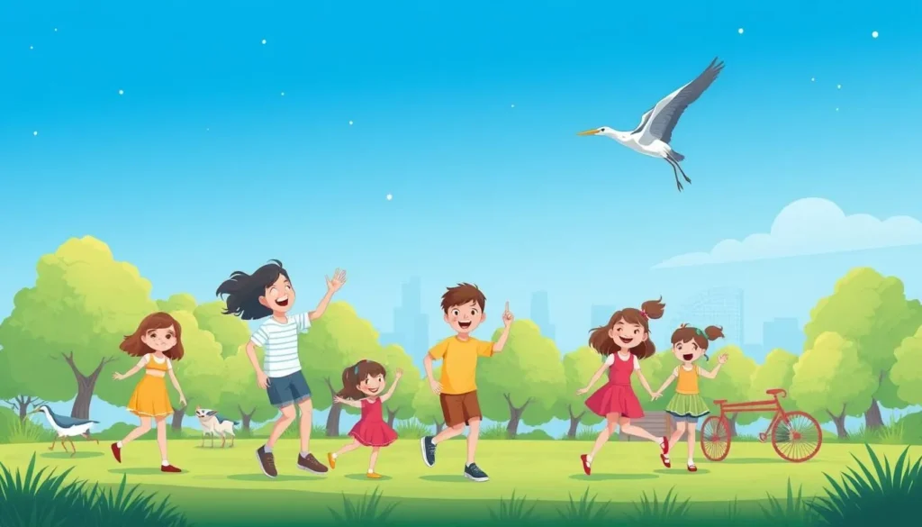 Image of a family enjoying outdoor activities at Night Heron Park