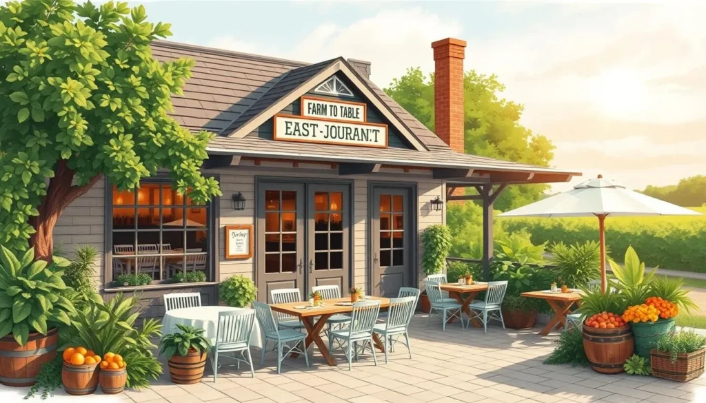 Image of a farm-to-table restaurant on the East End