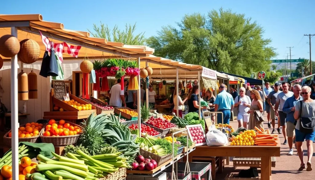 Image of a farmer's market or a farm stand in Queen Creek