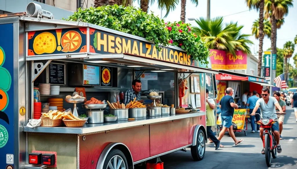 Image of a food truck in Los Angeles