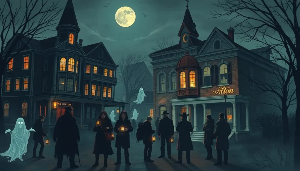 Image of a ghost tour in Alton, Illinois