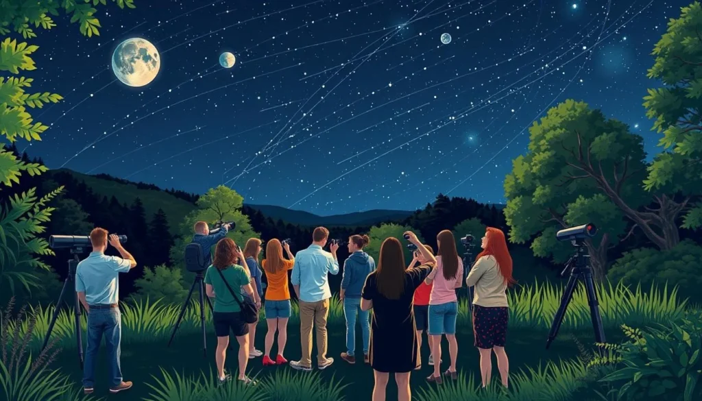 Image of a guided astronomy tour at Earth Sanctuary