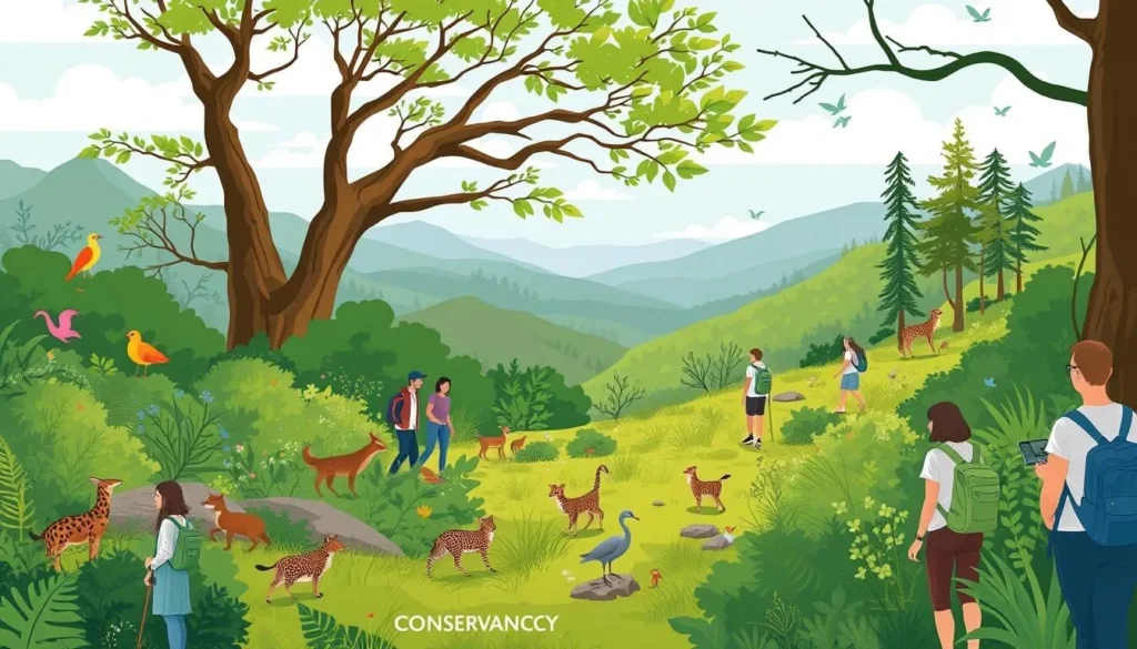 Image of a guided nature walk by the Conservancy