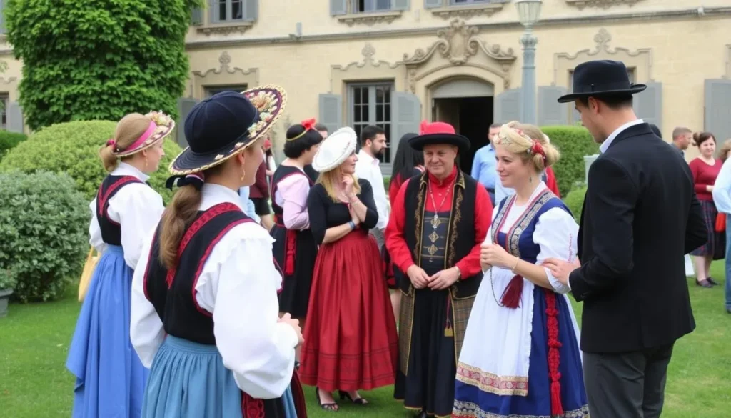 Image of a heritage day event at a historic mansion in Île-de-France