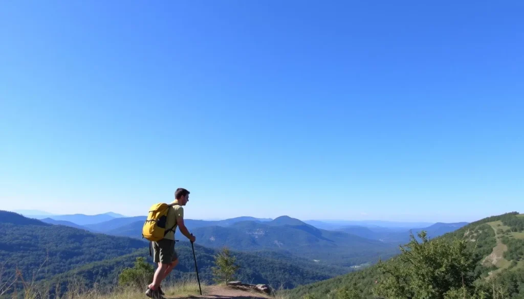 Image of a hiker at Cumberland Gap National Historical Park