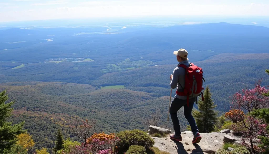 Image of a hiker on the Ice Age National Scenic Trail