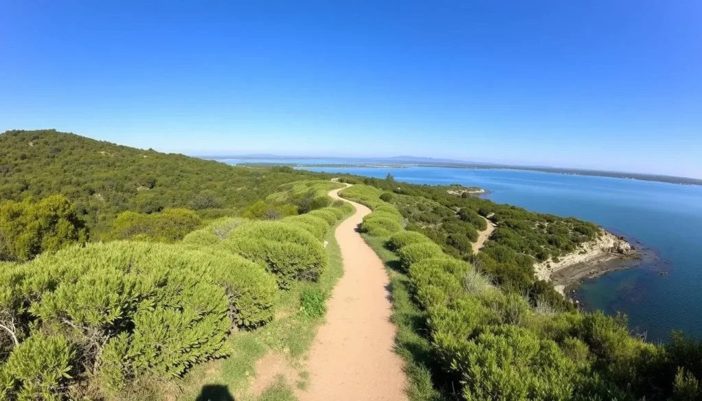 Image of a hiking trail in Upper Newport Bay Nature Preserve