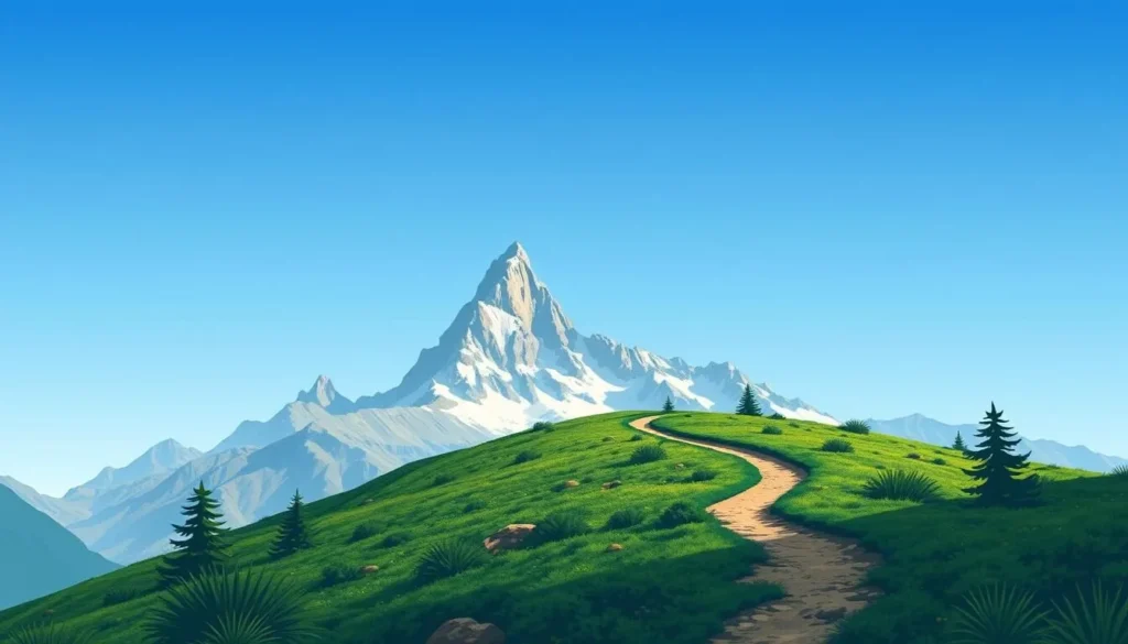 Image of a hiking trail leading to Mount Fitz Roy