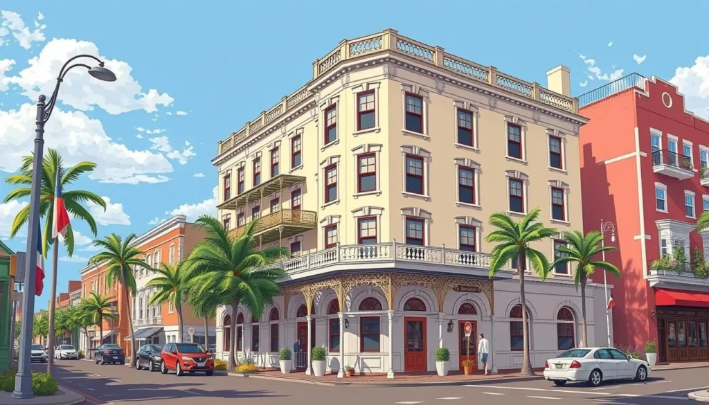 Image of a historic hotel in Uptown Kingston