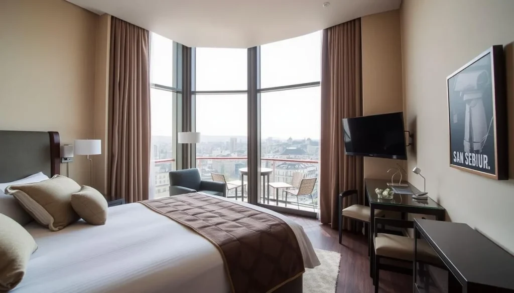 Image of a hotel room in San Sebastián