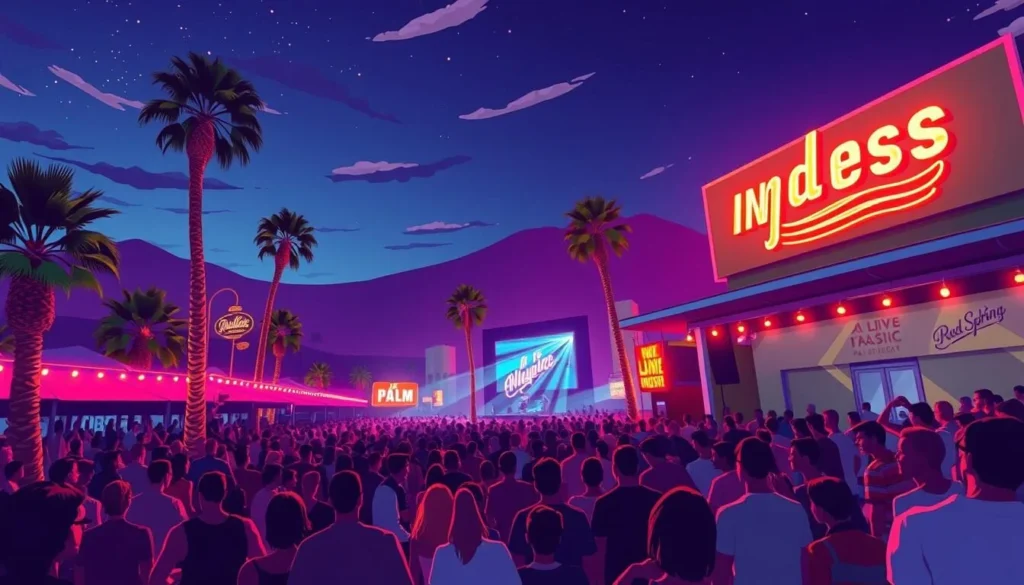 Image of a live music venue in Palm Springs