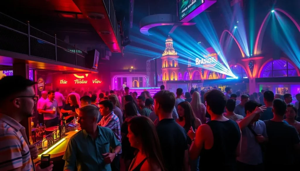 Image of a lively bar or club in Brasília