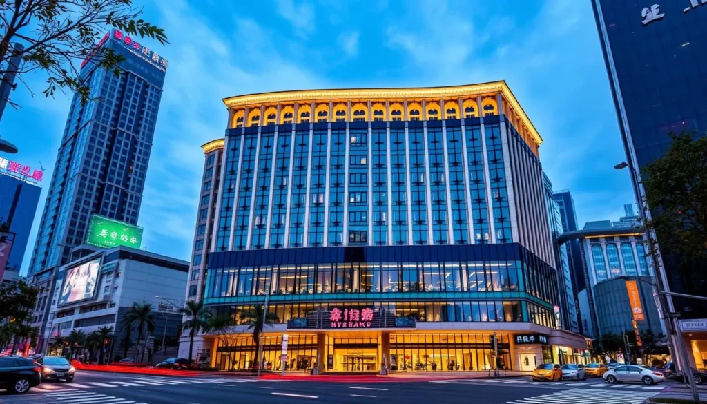 Image of a luxurious hotel in Mianyang city center