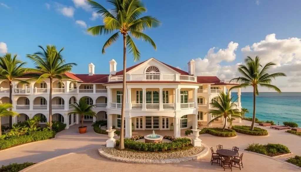 Image of a luxurious hotel in North Eleuthera