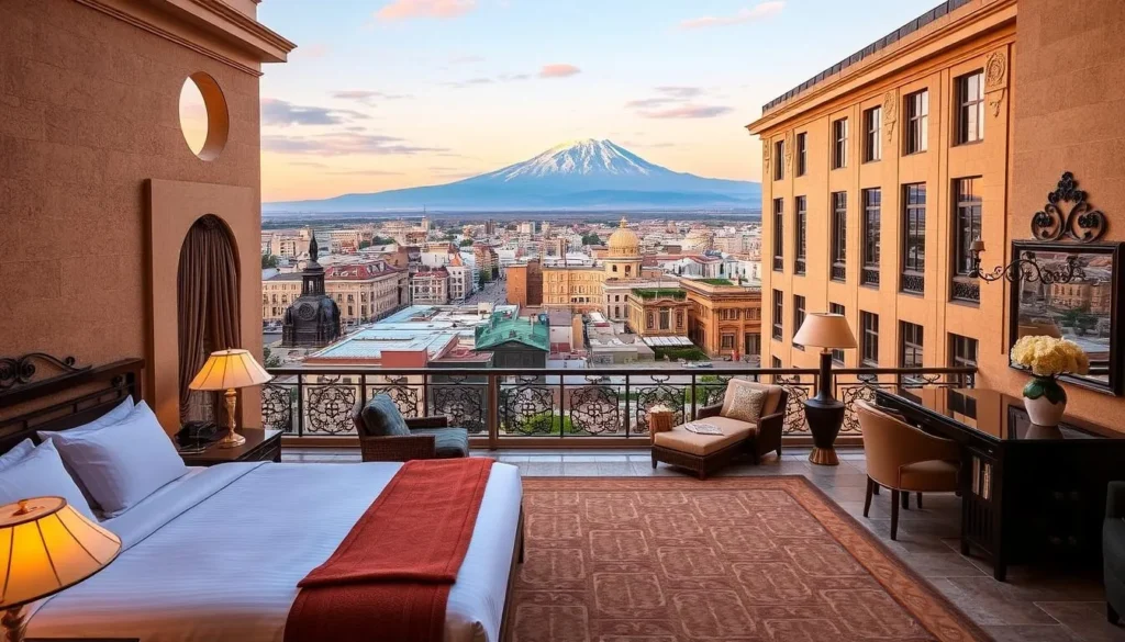 Image of a luxurious hotel in Yerevan