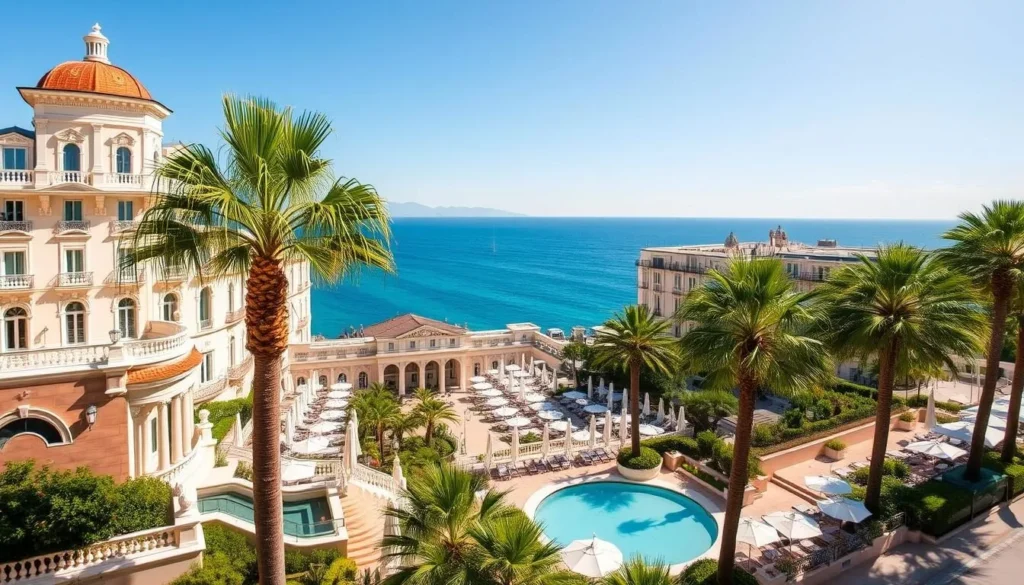 Image of a luxurious hotel on La Croisette in Cannes
