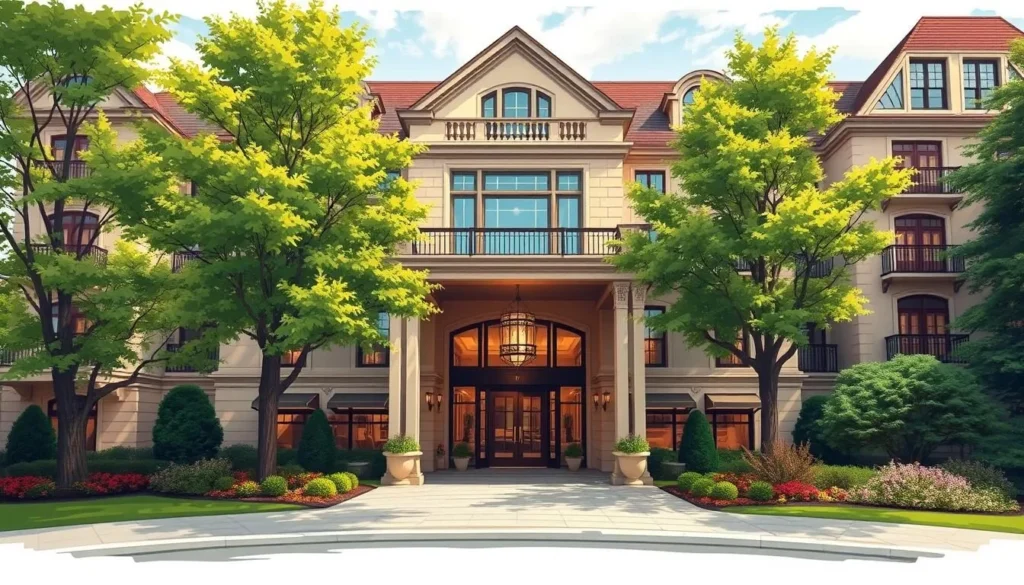 Image of a luxury hotel in Carmel, Indiana