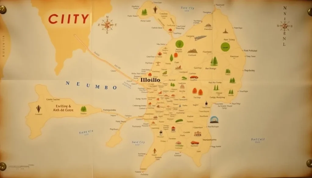 Image of a map showing Iloilo City and surrounding areas