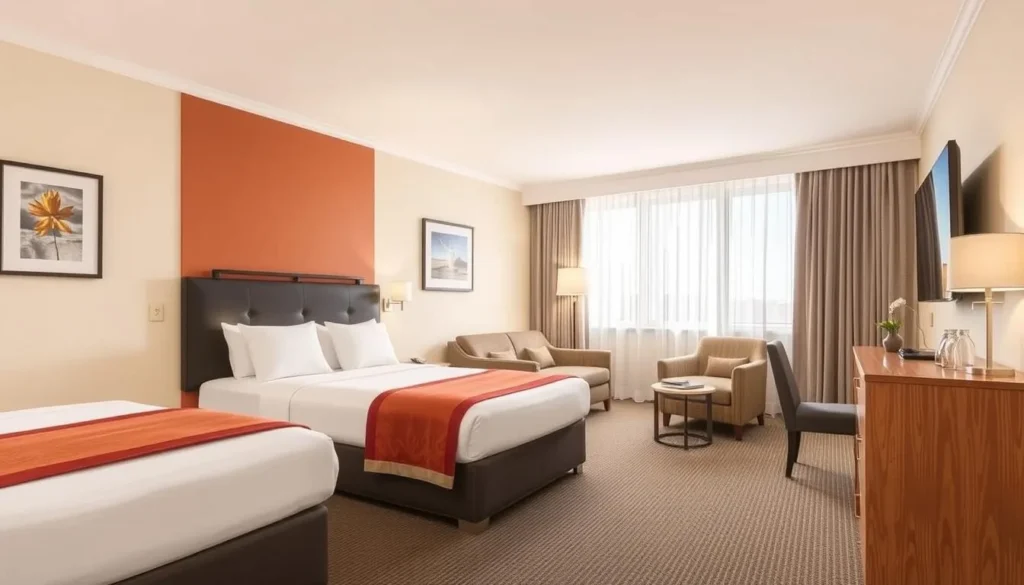 Image of a mid-range hotel in Burnie with a family room