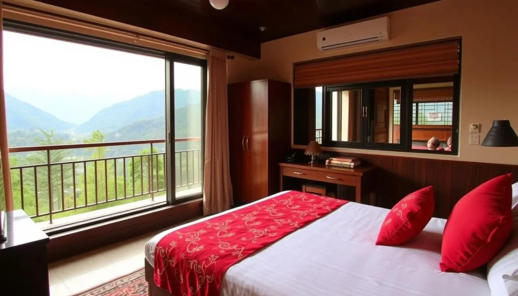 Image of a mid-range hotel in Nagarkot with comfortable rooms