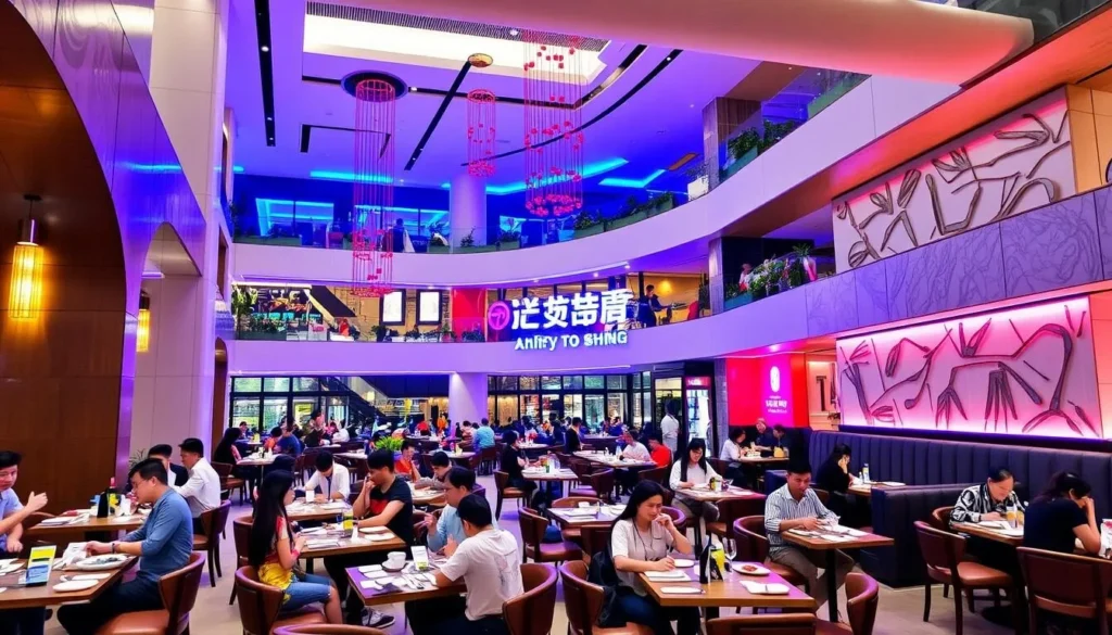 Image of a modern Nanjing restaurant