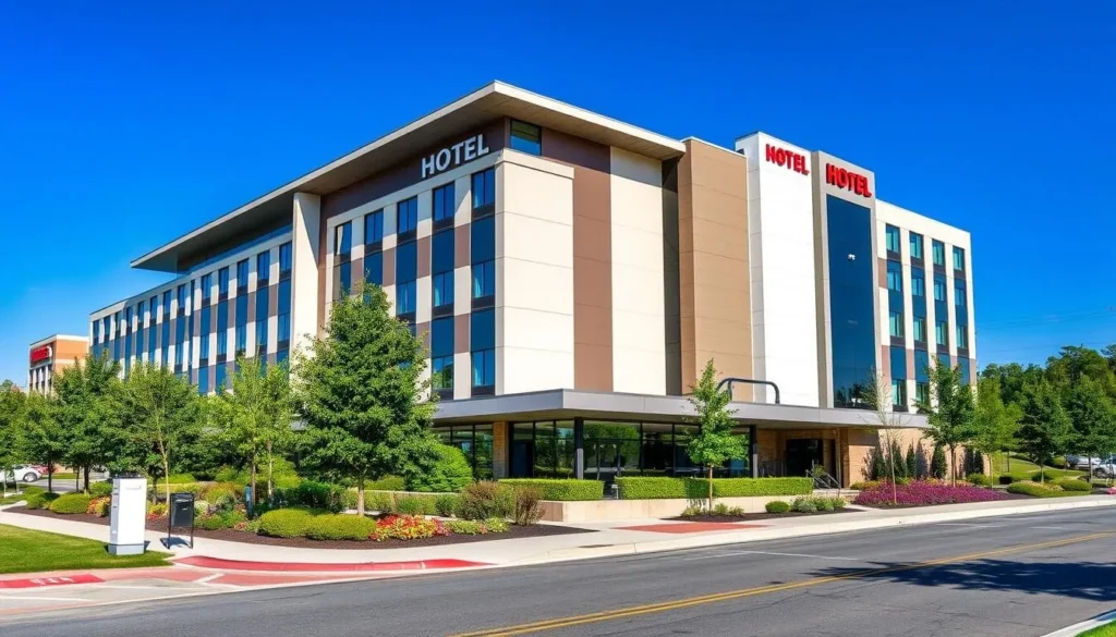 Image of a modern hotel in Martinsburg Image of a modern hotel in Martinsburg